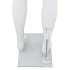 Maniquí de hombre completo base vidrio blanco brillante 185