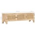 Mueble de TV madera mango maciza y caña natural 140x30x40