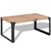 Mesa de centro de madera maciza reciclada 100x60x45 cm