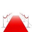 Alfombra de pasillo  roja 1 x 20 m muy densa 400 g / m²