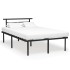 Estructura de cama de metal negro 120x200