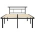 Estructura de cama de metal negro 120x200