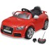 Coche de juguete rojo con mando, modelo Audi TT