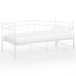 Estructura de sofá cama extraíble de metal blanco 90x200