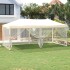 Carpa para fiestas plegable con paredes laterales crema 3x6