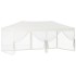 Carpa para fiestas plegable con paredes laterales crema 3x6