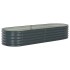 Arriate de acero galvanizado gris 240x80x44