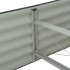 Arriate de acero galvanizado gris 240x80x44