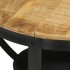 Mesa de centro hierro y madera maciza de mango Ø68x43