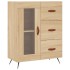 Aparador alto madera contrachapada color roble 69,5x34x180