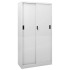 Armario oficina puerta corredera acero gris claro 90x40x180