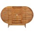 Mesa de jardín plegable madera maciza de acacia 160x85x75