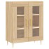 Aparador alto madera contrachapada color roble 69,5x34x180