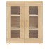 Aparador alto madera contrachapada color roble 69,5x34x180