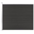 Panel de valla WPC negro 175x146