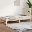 Sofá cama extraíble madera maciza de pino 2x(90x200) cm