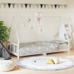 Estructura de cama para niños madera de pino blanco 90x200 cm