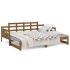 Sofá cama extraíble madera maciza pino marrón miel