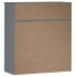 Aparador superior MOLDE madera maciza pino gris 90x35x100