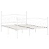 Estructura de cama con somier metal blanco 200x200