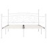 Estructura de cama con somier metal blanco 200x200