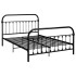 Estructura de cama de metal negro 120x200