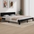 Estructura de cama madera maciza negro Supe King 180x200