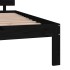 Estructura de cama madera maciza negro Supe King 180x200