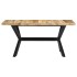 Mesa de comedor madera maciza de mango en bruto 140x70x75