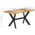 Mesa de comedor madera maciza de mango en bruto 140x70x75