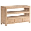 Mueble para TV madera maciza acacia marrón claro 90x30x55 cm