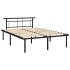 Estructura de cama de metal negra 160x200