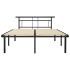 Estructura de cama de metal negra 160x200