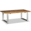 Mesa de centro de madera maciza reciclada 100x60x38 cm