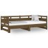 Sofá cama extraíble madera de pino marrón miel 2x(80x200)