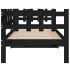 Sofá cama de madera maciza de pino negro 80x200