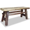 Banco de madera maciza reciclada 100x28x43 cm