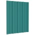 Panel para tejado acero galvanizado verde 36 unidades 60x45