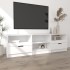 Mueble para TV madera contrachapada blanco 150x33,5x45