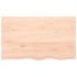 Estante de pared madera maciza roble sin tratar 100x60x(2-6)