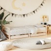 Estructura de cama para niños con cajones madera pino 80x200 cm