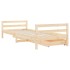 Estructura de cama para niños con cajones madera pino 80x200