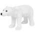 Oso polar de peluche de pie blanco