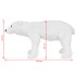 Oso polar de peluche de pie blanco