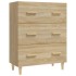 Aparador de madera contrachapada roble Sonoma 70x34x90