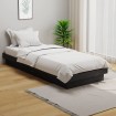 Estructura de cama individual madera maciza gris 75x190 cm