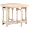 Mesa de comedor redonda de madera maciza de mango 110x76 cm