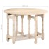 Mesa de comedor redonda de madera maciza de mango 110x76