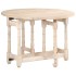 Mesa de comedor redonda de madera maciza de mango 110x76