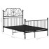 Estructura de cama de metal negro 120x200